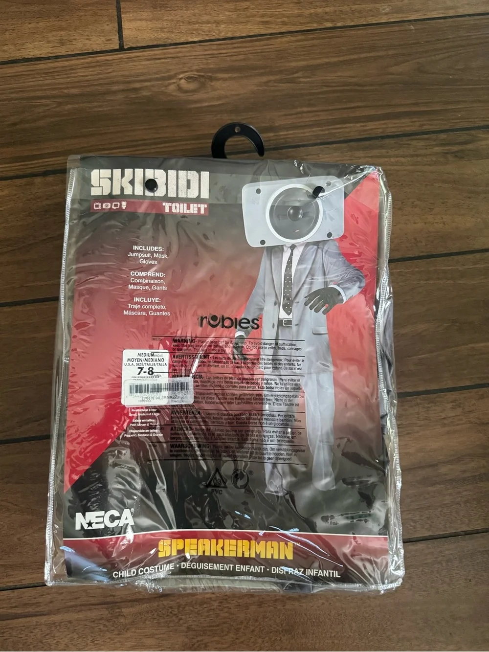 Kids Speakerman Halloween Costume size medium 7-8
